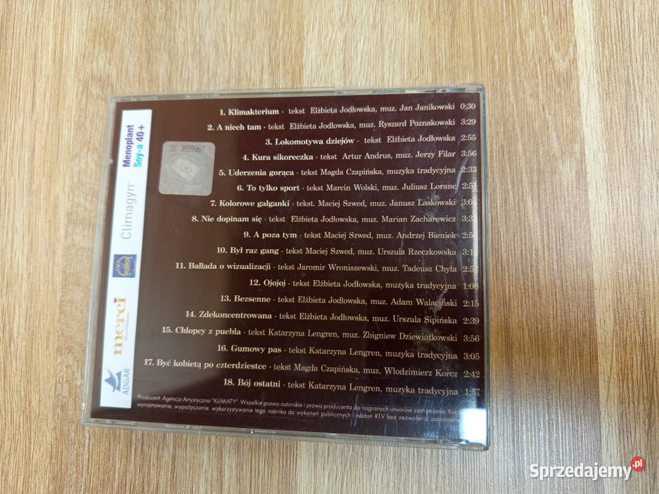 płyta CD Klimakterium i już Kultura i Rozrywka Serock