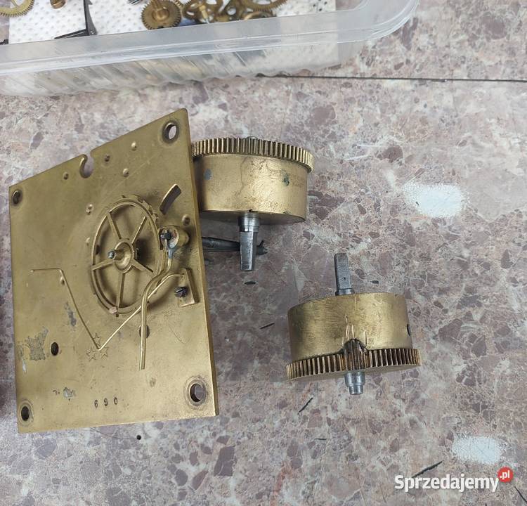 M105 Mechanizm starego zegara ściennego pełna Antyki pomorskie Tczew sprzedam