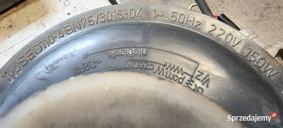 Silnik elektryczny pralki frania uszkodzony śląskie Bielsko-Biała