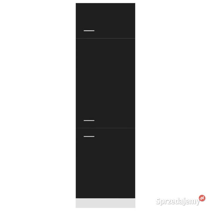 Szafka na lodówkę czarna 60x57x207 materiał mazowieckie