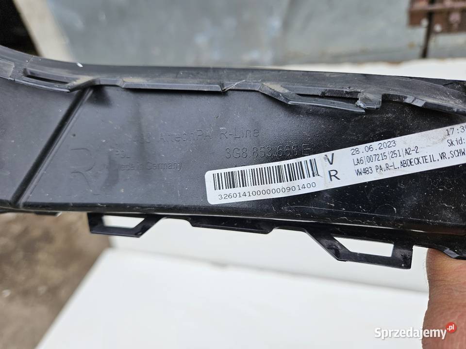 VW ARTEON LIFT RLINE KRATKA PRAWA ZDERZAKA PRZÓD Międzychód