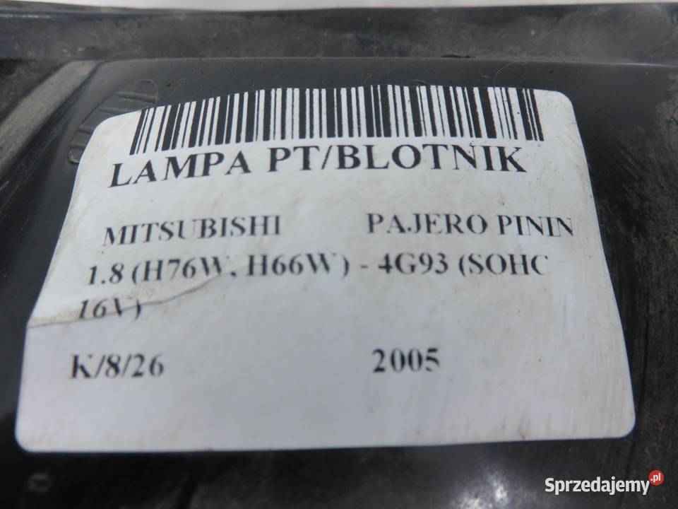 LAMPA PRAWA TYLNA MITSUBISHI PAJERO PININ