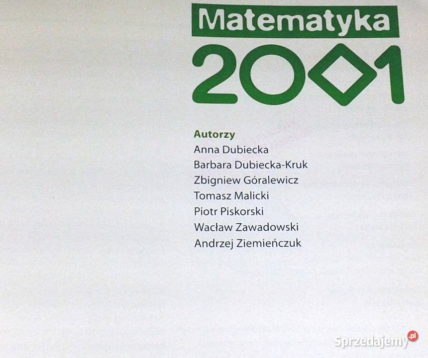Matematyka 2001 kl 3 Podręcznik z płytą CD Anna Pozostałe Chełm sprzedam
