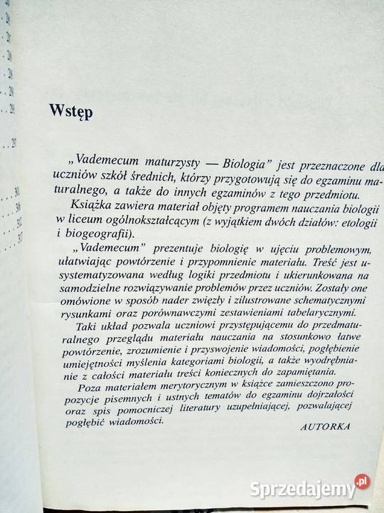 Biologia Pyłka Gutowska Oświata unikatowe Warszawa
