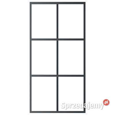 vidaXL Drzwi przesuwne szkło ESG i aluminium Warszawa sprzedam