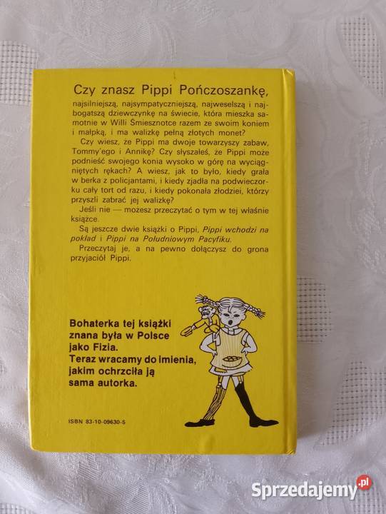 Książka PIPPI POŃCZOSZANKA Astrid Lindgren Oborniki