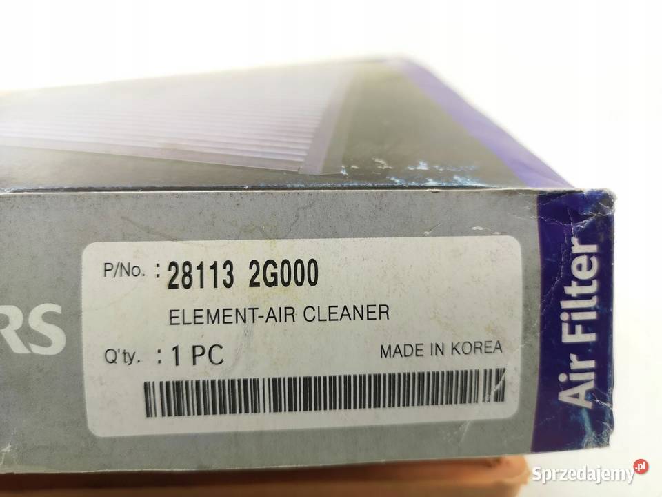 FILTR POWIETRZA KIA CARENS MAGENTIS ORYGINAŁ ASO osobowe Paliwa