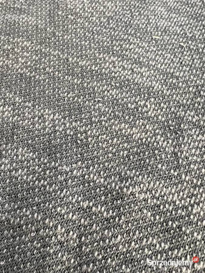 Sweter bluzka z rękawem 34 z diamencikami szary/srebrny podkarpackie Jasło