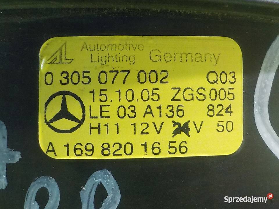 CLK W209 LIFT 18 B AUT CABRIO 2D 08r halogen Suków