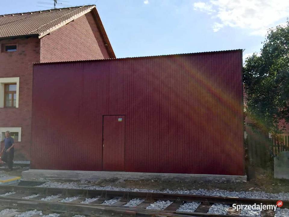 Blaszana montowana hala 89 m brązowa Kraków