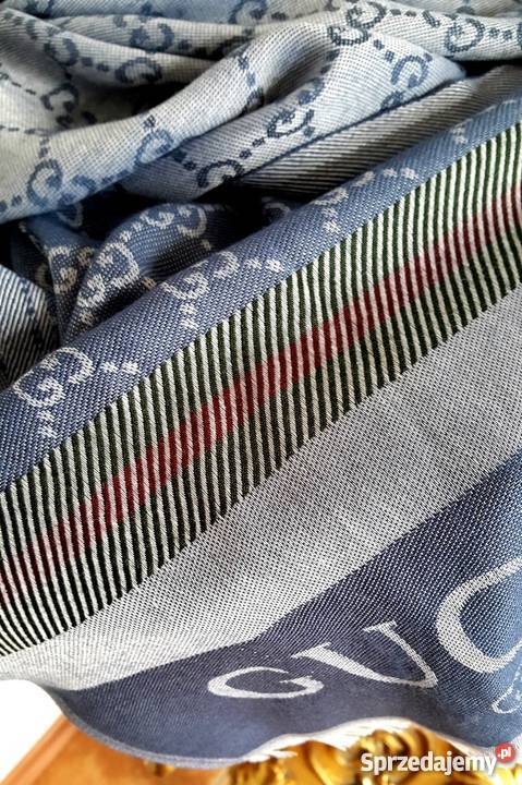 SZAL GUCCI MĘSKI DAMSKI DUŻA CHUSTA MONOGRAM sprzedam