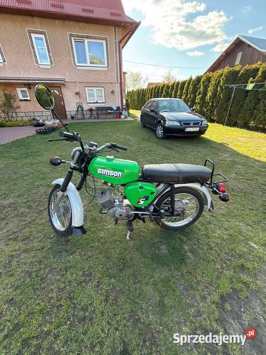 Simson s51 zarejestrowany Rok produkcji 1989