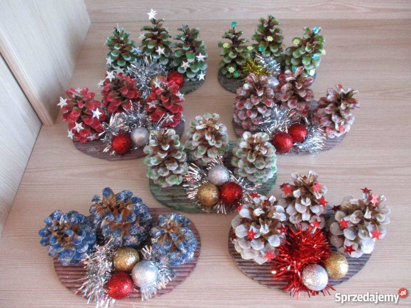 Choinka szyszka stroik świąteczny rękodzieło Wrocław