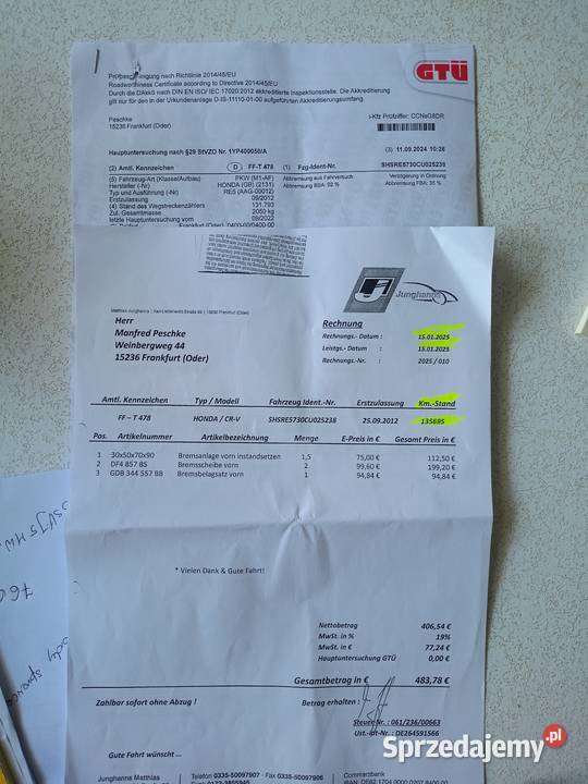 100 Bezwypadkowy stan techniczny Serwisowany relingi dachowe sprzedam