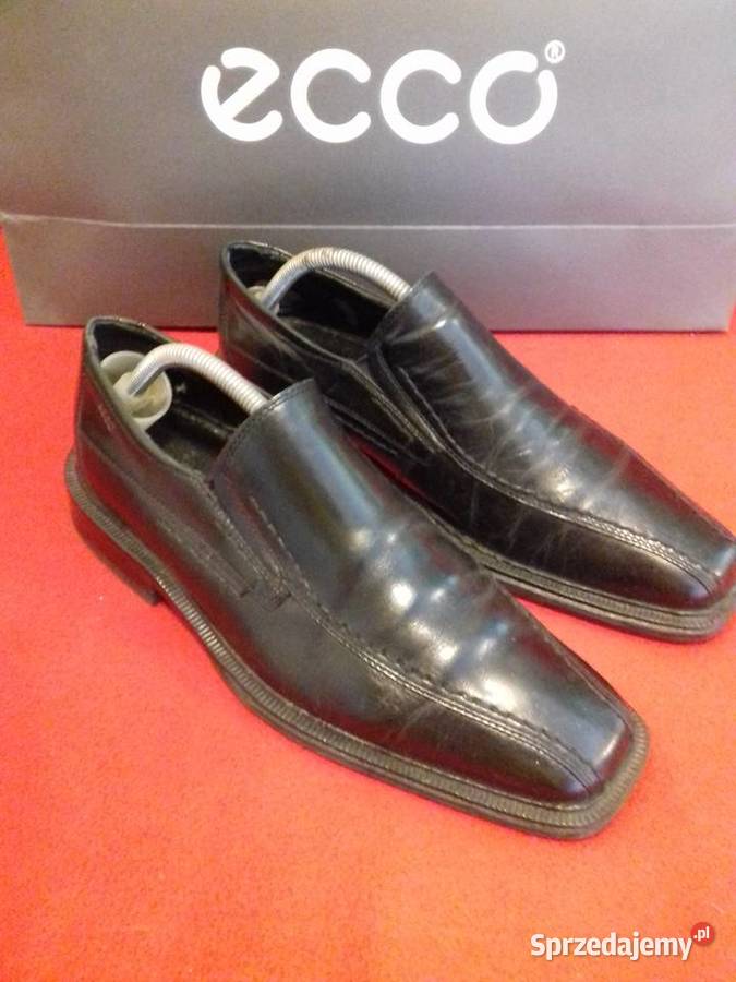 Pantofle Ecco slip on skórzana podeszwa mazowieckie Warszawa