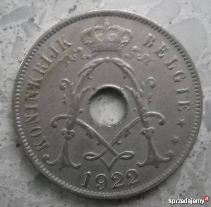 BELGIA25 CENTIMES1922 r DUTCH COPPER NICKEL Legionowo