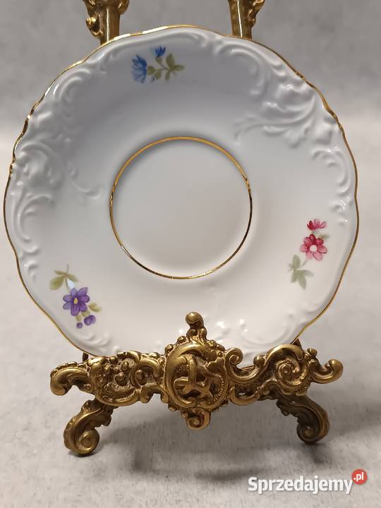 KPM Krister Friederike Filiżanka Duet Kwiaty Porcelana i szkło Gdańsk