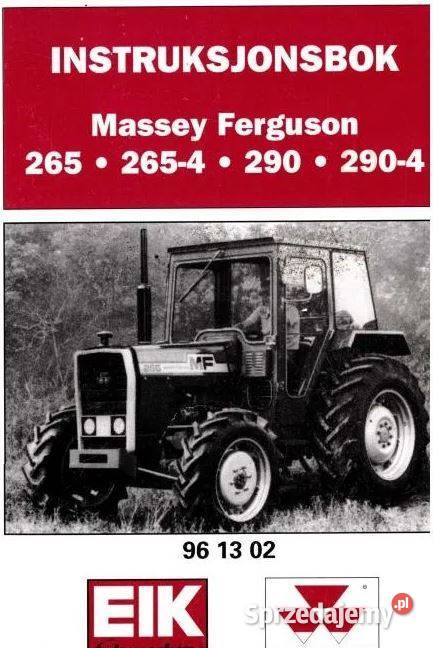 MF 230 235 240 250 255 265 290 instrukcja świętokrzyskie