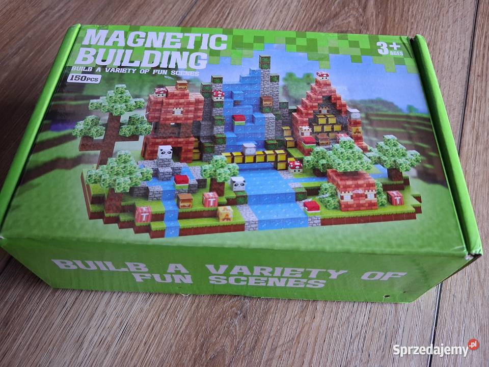Klocki magnetyczne 150 Minecraft Nowe Lublin