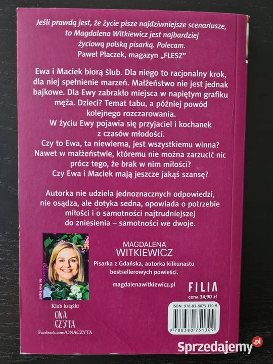 Opowieść niewiernej Magdalena Witkiewicz