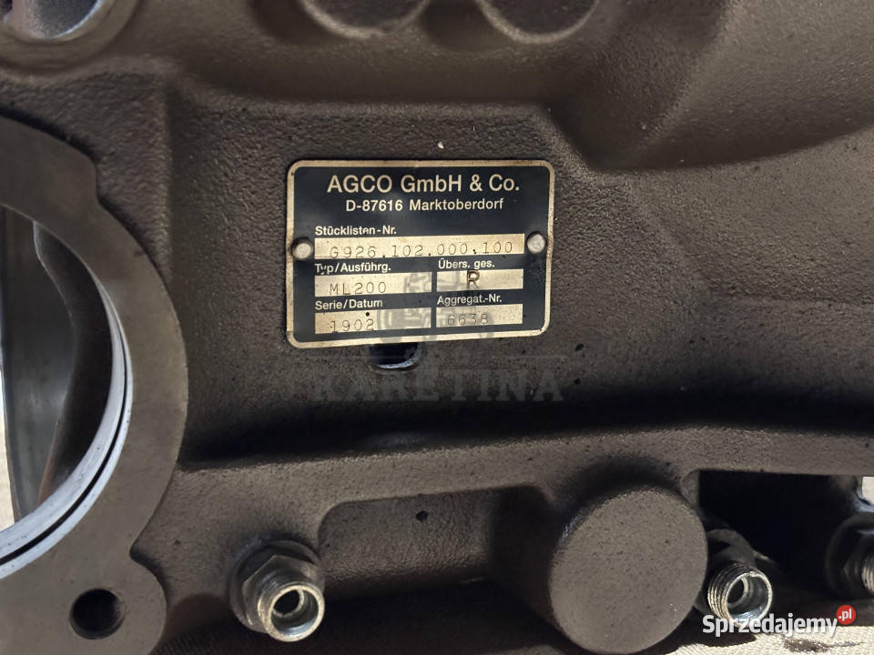 Fendt AGCO 920 924 926 930 Skrzynia Biegów Jastrzębniki