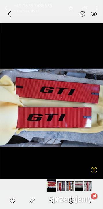 Blenda golf 1 GTI  wąska i szeroka lampa