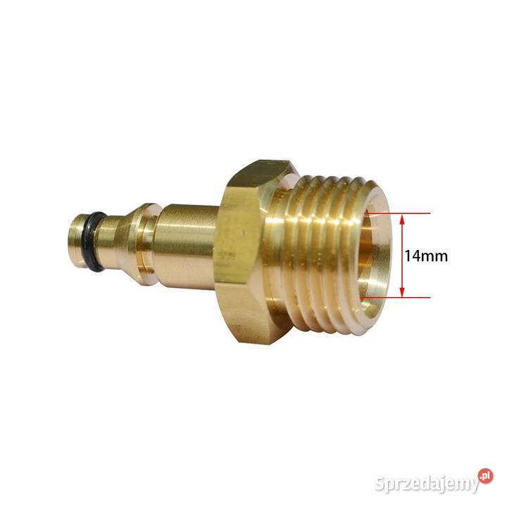 Adapter M22 Mosiądz Gwint Zewnętrzny M22x15 mm