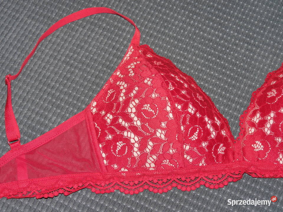 HM piękny biustonosz koronka 75D