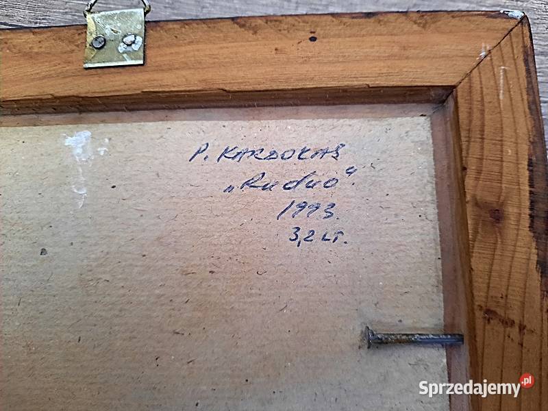 Pejzaż leśny RUDUO Petras Kardokas 1993 r Ostrów Wielkopolski