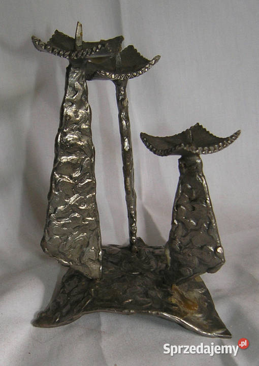 świecznik vintage metaloplastykaDvin Bartków sprzedam