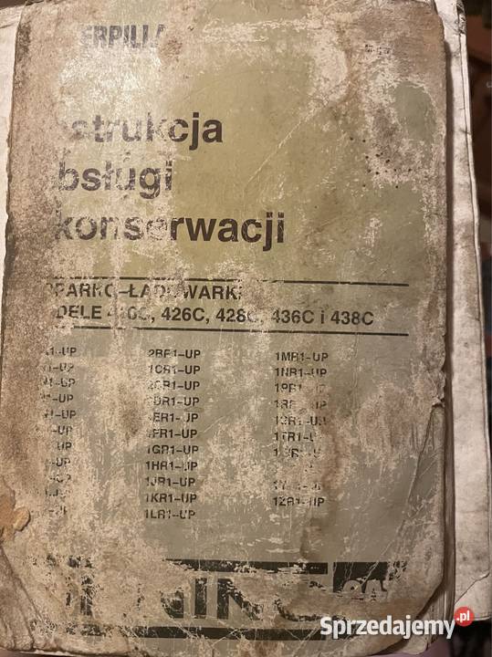 Instrukcja obsługi koparkoładowarka caterpillar Biczyce Górne