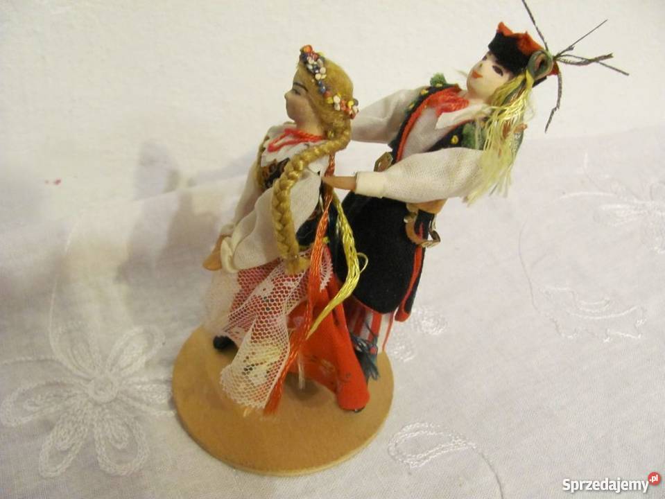 figurka regionalna para krakowska hand made Zamość sprzedam