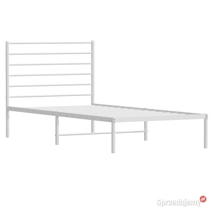 Łóżko Metalowe Białe Rama Łóżka Ze Stelażem sprzedam