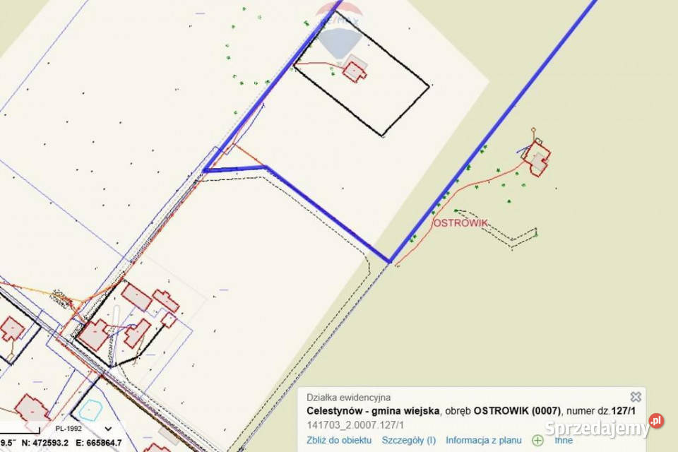 4 hektary wolności pod Warszawą Ostrowik Sprzedaż