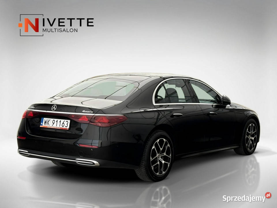 Mercedes E 220 20 220 d 4MATIC 197 Salon FVat czarny mazowieckie Warszawa