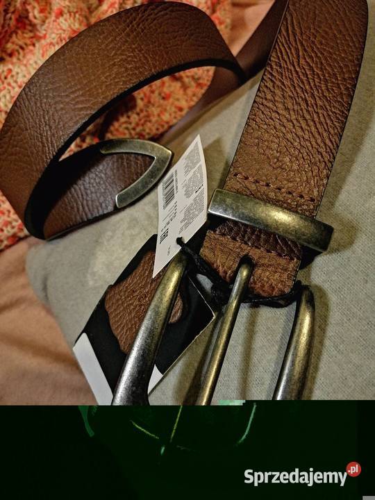 PASEK S SKÓRA NATURALNA Skórzany NOWY z metką Uniseks wielkopolskie Leszno