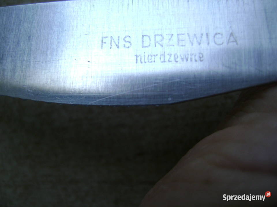 Starocie z PRL Stare sztućce Zestaw 9 x FNS Gdynia