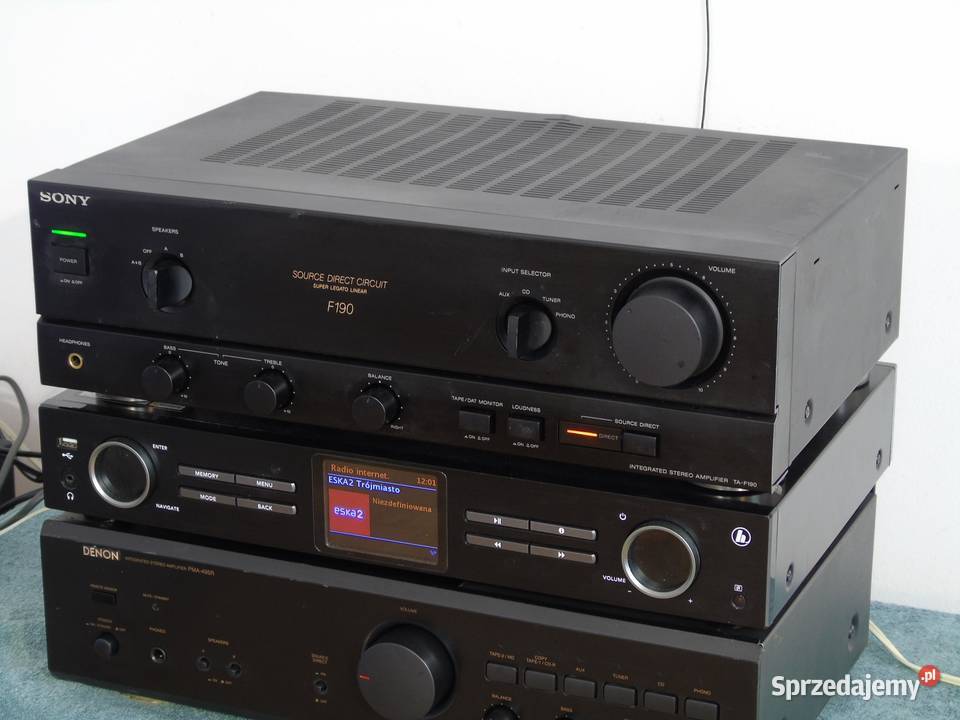 Wzmacniacz Sony TAF190 sprawny DOSTAWA Wzmacniacze i pokrewne Jasło sprzedam