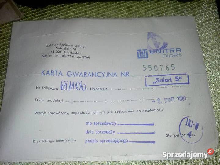 Radio samochSAFARl fabrycznie nowe FM AM LM sprzedam