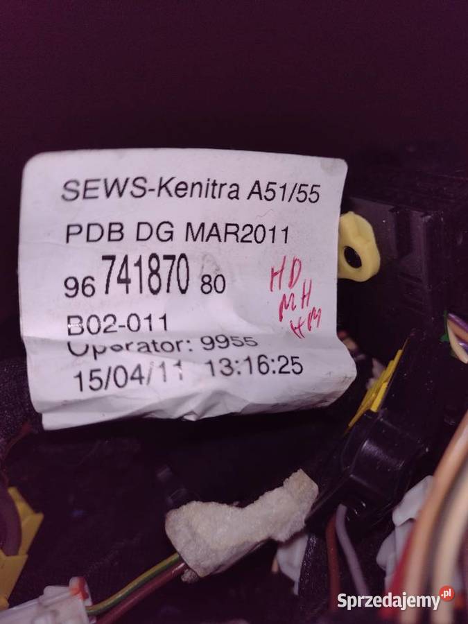 9674187080 Citroen C3 II DS3 wiązka deski lubelskie Biała Podlaska