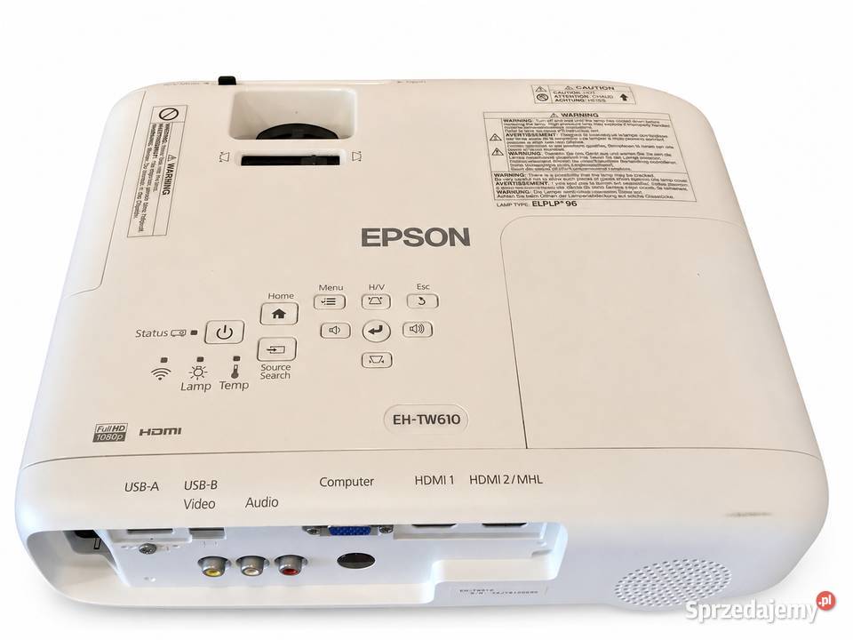 Epson EHTW610 projektor Full HD 3LCD 3000 lm mazowieckie