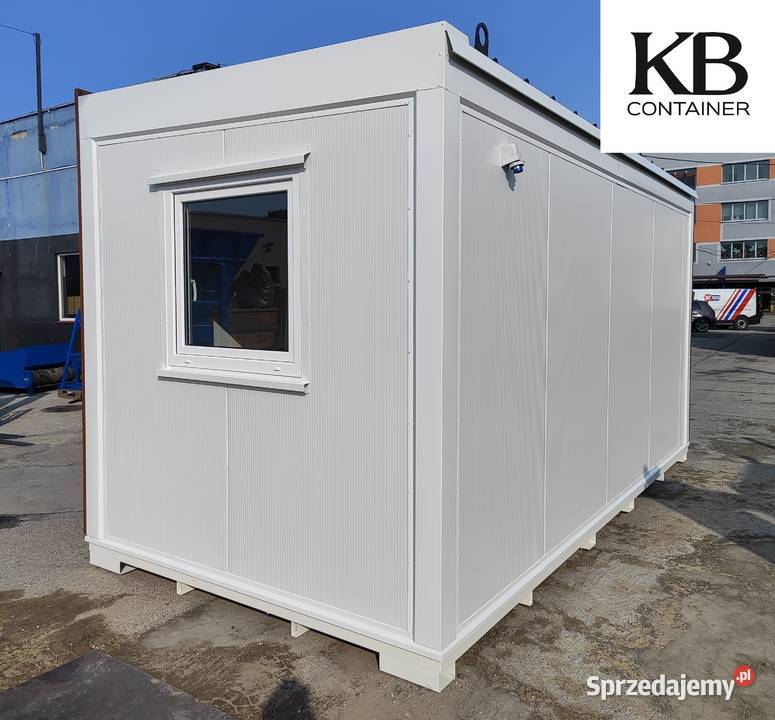 Biały kontener 50 x 30 m z lamelami w złotym Kędzierzyn-Koźle