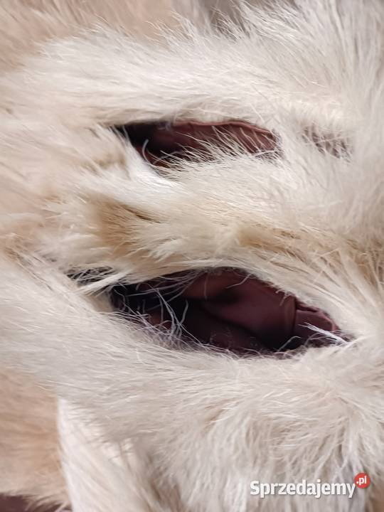 Naturalne futro z długim włosem vintage mazowieckie