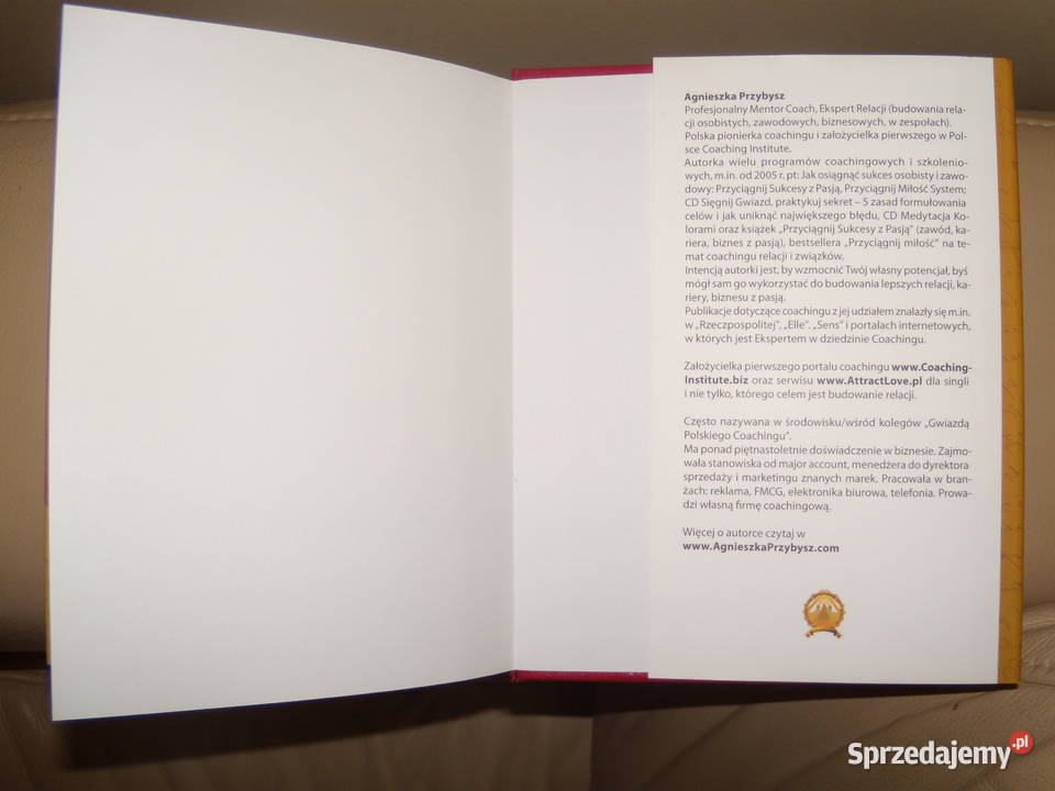 Przyciągnij sukcesy z pasją Agnieszka Przybysz Warszawa