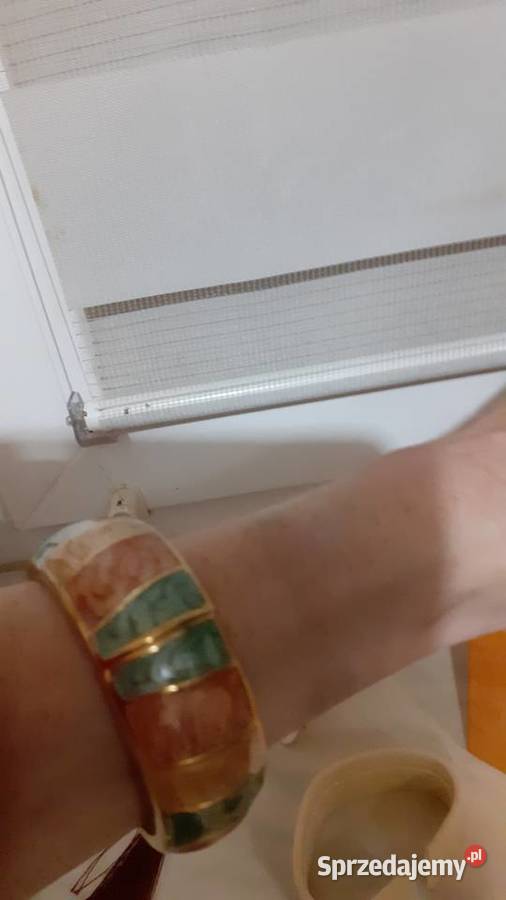 Bransoletka z emalią otwierana Siedlce sprzedam