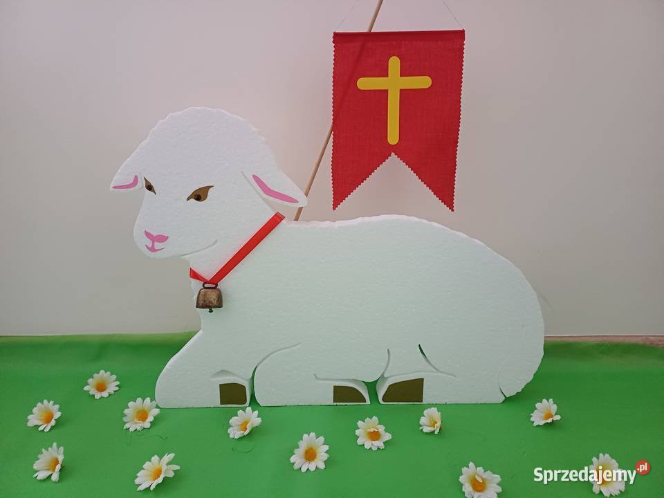 Baranek wielkanocny dekoracja kościół Wielkanoc Dobrzyca