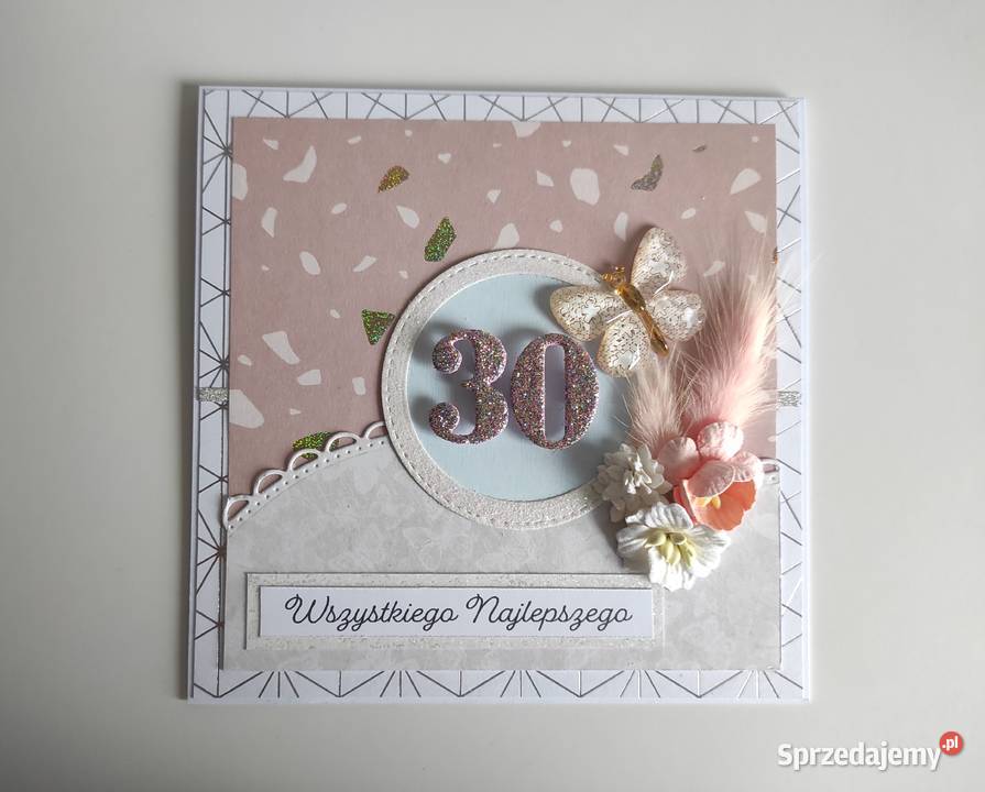 Kartka urodzinowa ręcznie robiona na urodziny Łódź