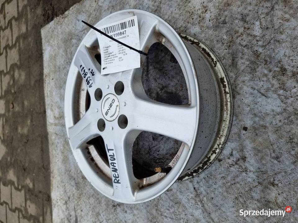 FELGA ALUMINIOWA 15 RENAULT CLIO III 55JX15H2 Lipno