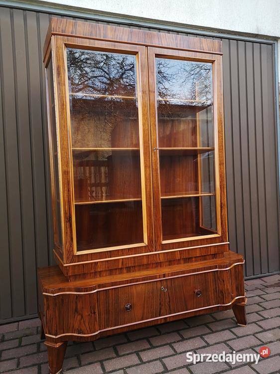 Witryna Serwantka ARTDECO Orzech Politura Stara Swarzędz