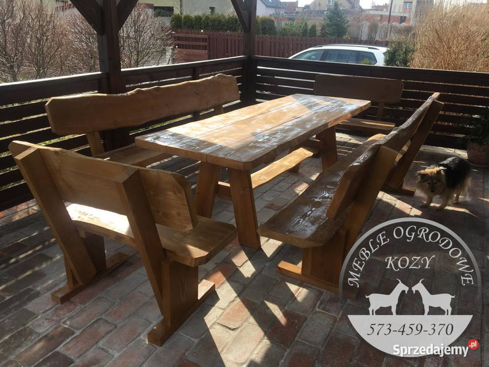 PROMOCJA Huśtawka drewniana z grubych bali plac Meble ogrodowe małopolskie Limanowa